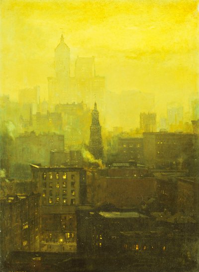 Urban Nocturne, tekijältä Paul Cornoyer