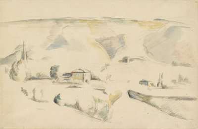 Näkymä laakson yli, 1800-luvun loppu tekijältä Paul Cézanne