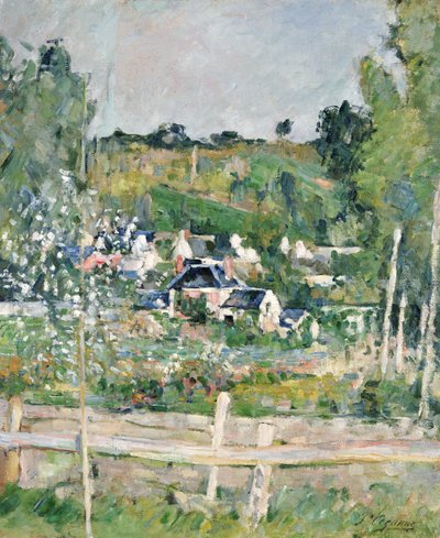 Näkymä Auvers-sur-Oisesta, Aita, n. 1873 tekijältä Paul Cézanne