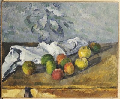 Omenat ja lautasliina tekijältä Paul Cézanne