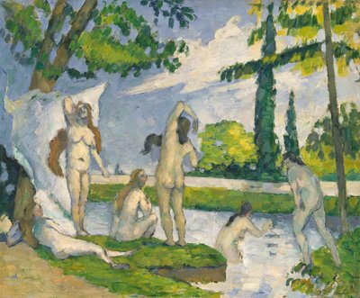 Uimarit, 1874-75. tekijältä Paul Cézanne