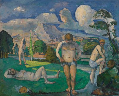 Kylpejät lepossa tekijältä Paul Cézanne