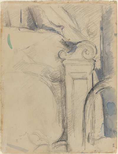Bedtolppa [verso], n. 1895. tekijältä Paul Cézanne