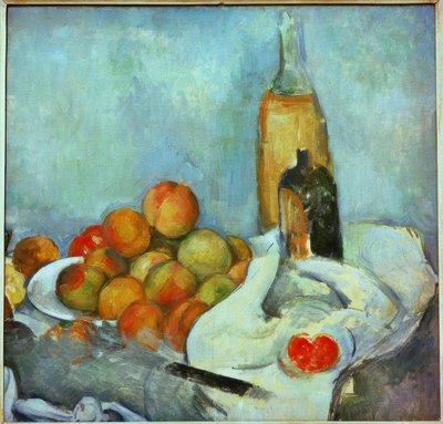 Pullot ja persikat tekijältä Paul Cézanne