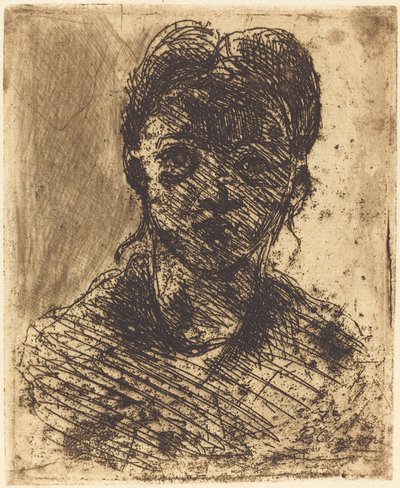 Tytön rintakuva, 1873. tekijältä Paul Cézanne