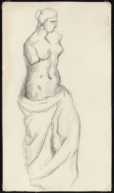 Antiikki: Venus de Milo, n. 1872-73 tekijältä Paul Cézanne