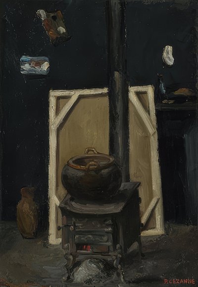 Takka studiossa. Noin 1865 tekijältä Paul Cézanne