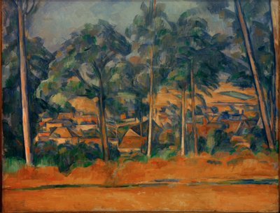 Kylä puiden takana tekijältä Paul Cézanne