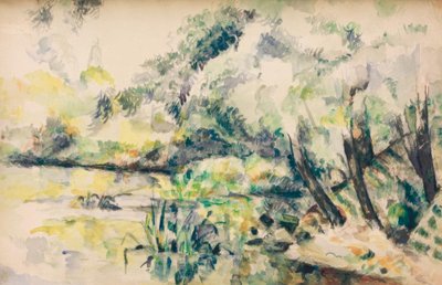 Suovesi (lähellä Melunia?) tekijältä Paul Cézanne