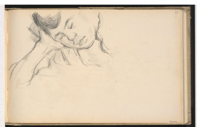 Kuva lepää kädellä tekijältä Paul Cézanne