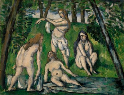 Neljä uimaria tekijältä Paul Cézanne