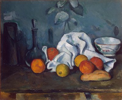 Finnish: Maitoannostelija, karahvi ja kulho Maitoannostelija, karahvi ja kulho tekijältä Paul Cézanne