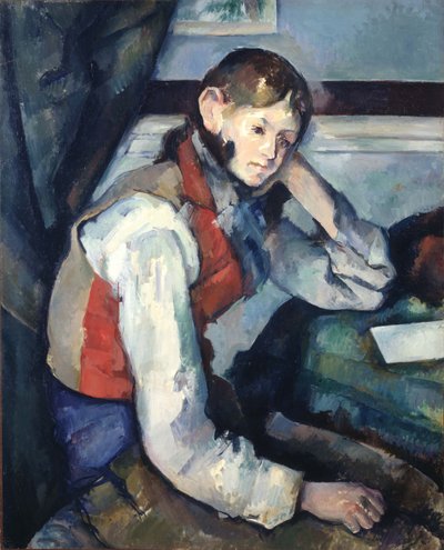 Saksa: Le Garçon au gilet rouge Poika punaisessa liivissä tekijältä Paul Cézanne