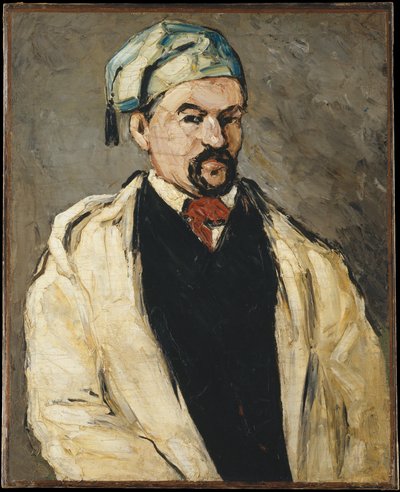 Mies puuvillahattu päässä tekijältä Paul Cézanne
