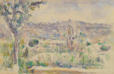 Aix-katedraali Lauves-pajasta nähtynä tekijältä Paul Cézanne