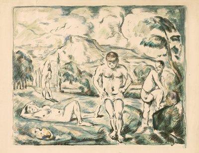 Isot uimarit tekijältä Paul Cézanne