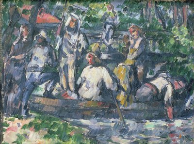 Leaving on the Water, 1879-82 tekijältä Paul Cézanne