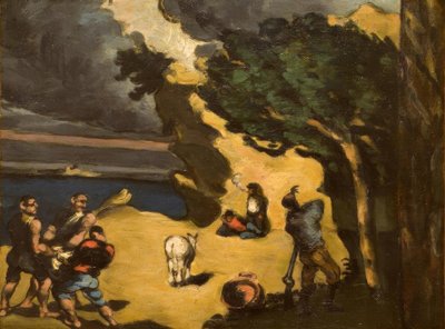 Les voleurs de l’âne tekijältä Paul Cézanne
