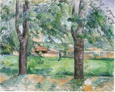 Niitty ja maatila Jas de Bouffan tekijältä Paul Cézanne