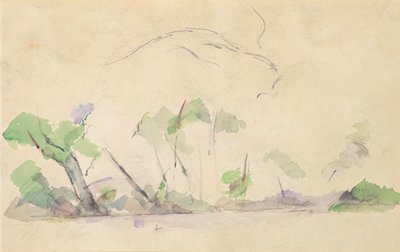 Mont Sainte-Victoire (wc paperilla) tekijältä Paul Cézanne