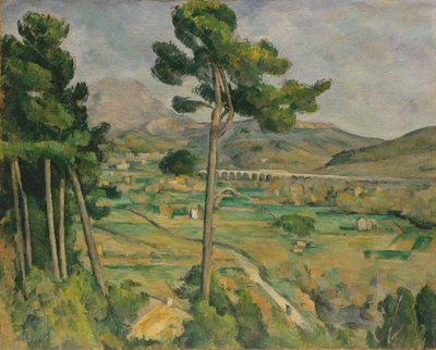Mont Sainte-Victoire ja Arc River Valleyn maasilta, 1882-85. tekijältä Paul Cézanne