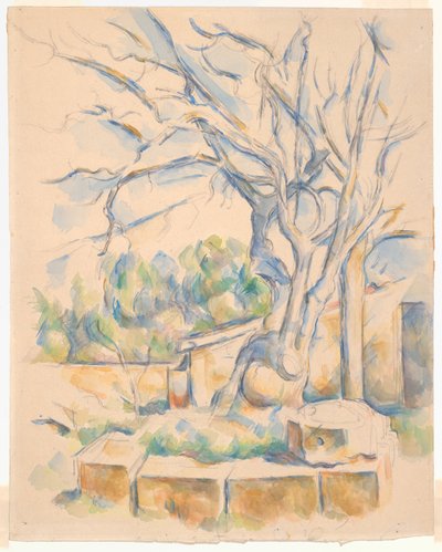 Pistaasipuu Château Noirissa tekijältä Paul Cézanne