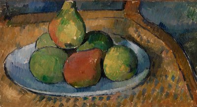 Hedelmälautanen tuolilla tekijältä Paul Cézanne