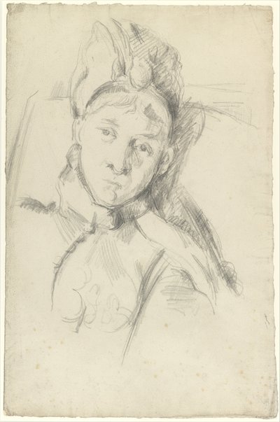 Muotokuva Hortense Cézanne-Figuetista, taiteilijan vaimosta tekijältä Paul Cézanne