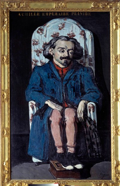 Taidemaalari Achille Emperairen (1829-1898) muotokuva Paul Cezannen (1839-1906) maalaus 1868 Dim. 2x1,2 m Pariisi, musee d