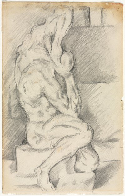 Luonnos anatomisesta veistoksesta recto Sketch of Madame Cézanne verso, 188184. tekijältä Paul Cézanne