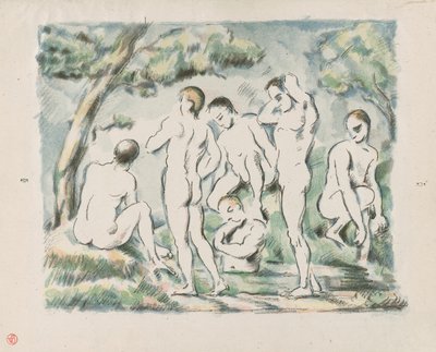 Pienet uimarit tekijältä Paul Cézanne