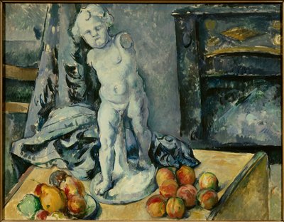 Asetelma Cupidon kanssa kipsimaalauksessa Paul Cezanne (1839-1906) 1894 Sun. 0,63x0,81m. Tukholma. Kansallismuseo - Asetelma kipsillä Cupid. Paul Cezannen (1839-1906) maalaus tekijältä Paul Cézanne