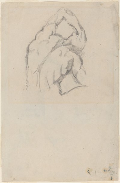Tutkimus "Ecorchésta" [recto] tekijältä Paul Cézanne