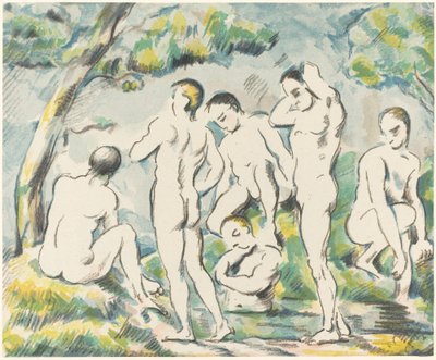 The Bathers (pieni lautanen) tekijältä Paul Cézanne