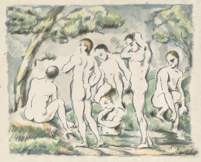 The Bathers Small Plate, 1897. tekijältä Paul Cézanne