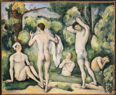 Viisi uimaria, n. 1880-82 tekijältä Paul Cézanne