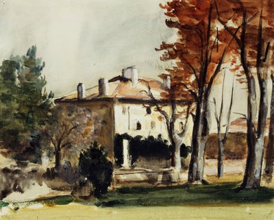 Jas de Bouffanin talo; Jas de Bouffanin kartano, noin 1870 tekijältä Paul Cézanne