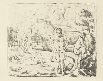 Suuret uimarit, 1896-97 tekijältä Paul Cézanne