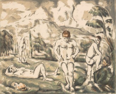 Suuret uimarit Suuret uimarit, n. 1898, n. 1898. tekijältä Paul Cézanne