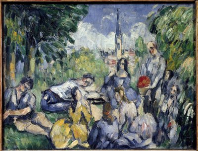 Aamiainen nurmikolla - Öljy kankaalle tekijältä Paul Cézanne