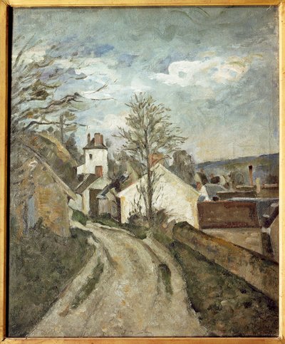 Tohtori Gachetin talo Auversissa (öljy kankaalle tekijältä Paul Cézanne