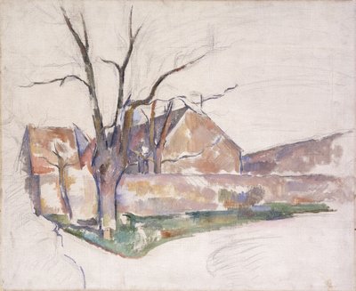 Talvimaisema, noin 1885 tekijältä Paul Cézanne