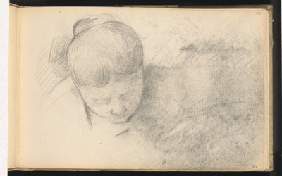 Nainen nojaa eteenpäin tekijältä Paul Cézanne
