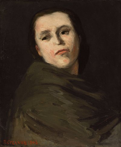 Naisen pää; Tete de femme, 1864 tekijältä Paul Cézanne