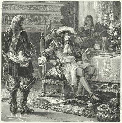William of Orange vastaanottaa uutisen Walesin prinssin syntymästä tekijältä Paul Dominique Philippoteaux