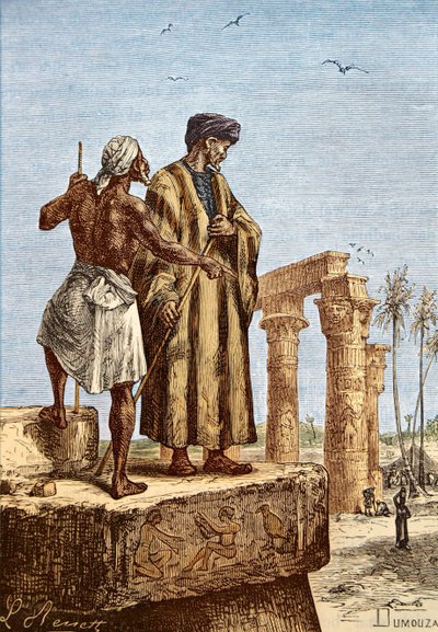 Ibn Battuta Egyptissä, 1800-luvun puolivälissä tekijältä Paul Dumouza