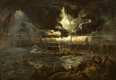 Pompejin tuho, n. 1835 (öljy kankaalle) tekijältä Paul Falconer Poole