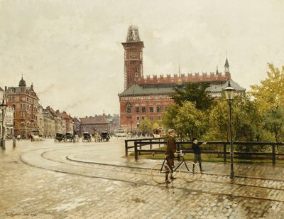 Raadhuspladsen, Kööpenhamina, 1893 tekijältä Paul Fischer