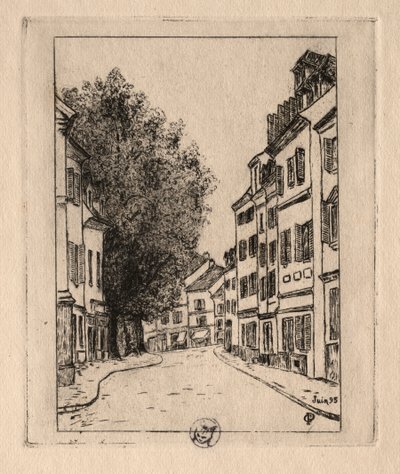 Kuusi etsausta: Notre Dame, Pontoise, 1895. tekijältä Paul Gachet