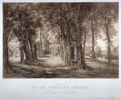 Upper Terrace Avenue, Hampstead Heath, Lontoo, 1840 tekijältä Paul Gauci